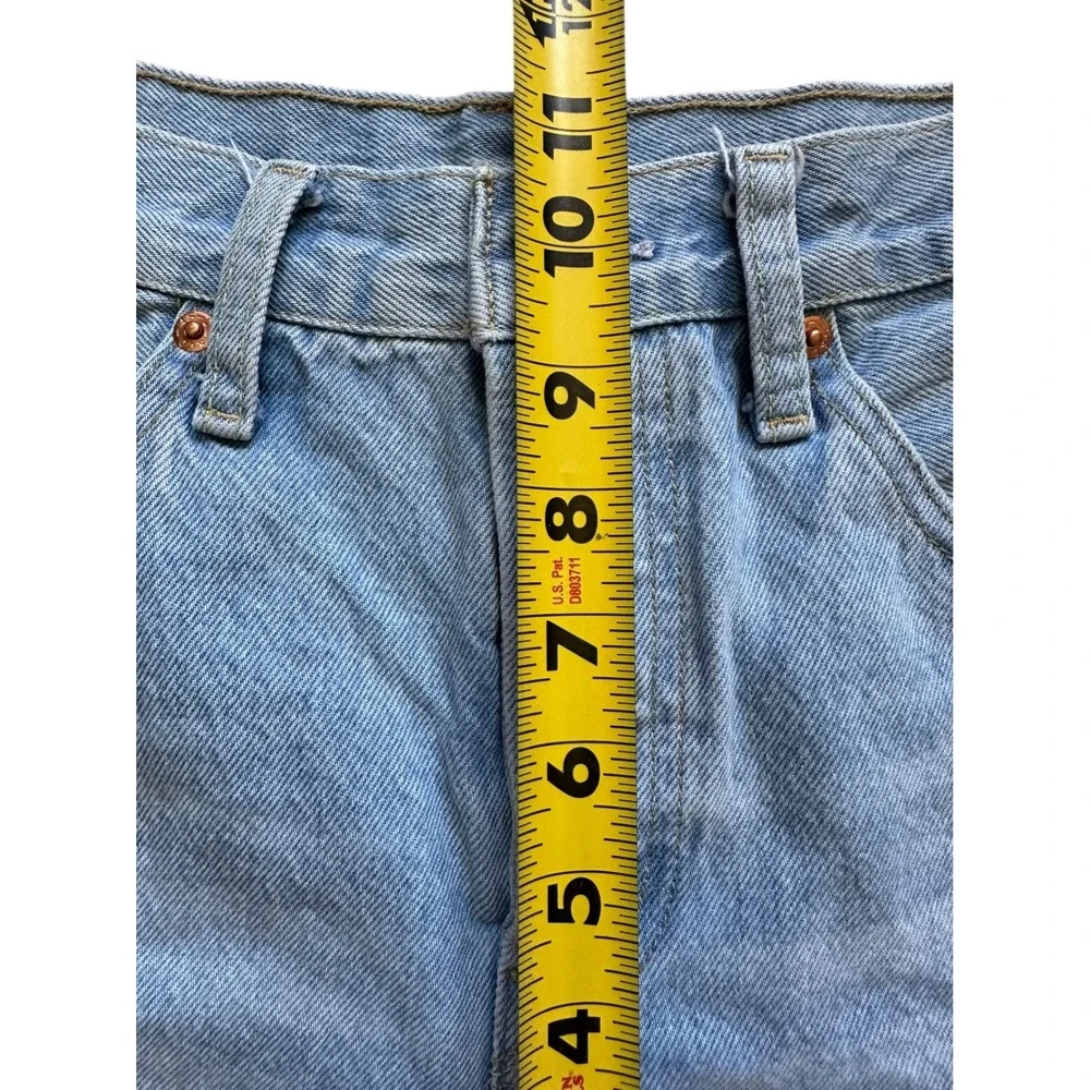 Levi's Premium 501 Original Cut-Off Denim Shorts Light Wash Distressed Size 27